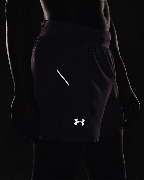 Men's UA Launch Elite 5'' Shorts, Purple, pdpMainDesktop image number 4